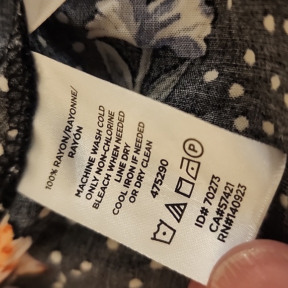 Cute floral button-up Loft dress - Picture 5 of 5